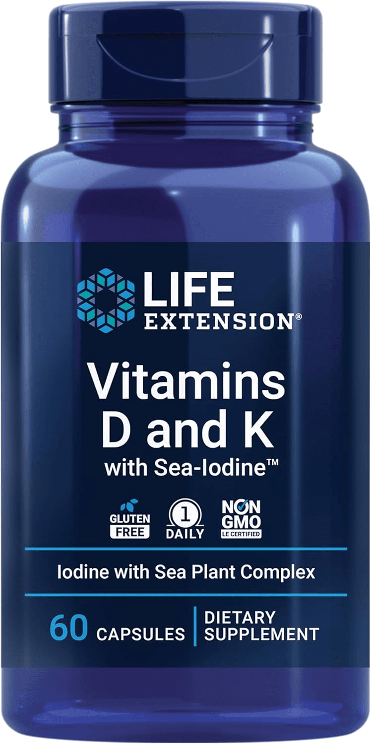 Vitamins D & K with Sea-Iodine